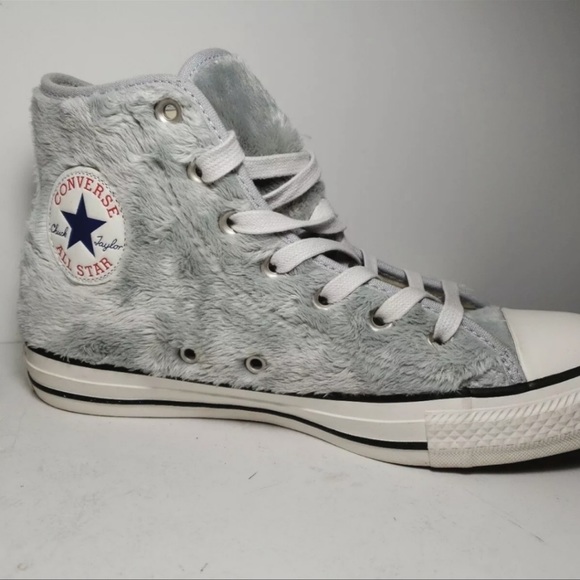 Converse All Star Chuck Taylor Faux Fur High Tops - Picture 6 of 10